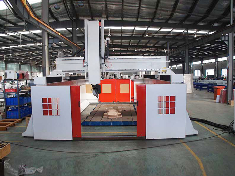 Aluminum wood no-metal mould and furniture work 5 axis big machine - 