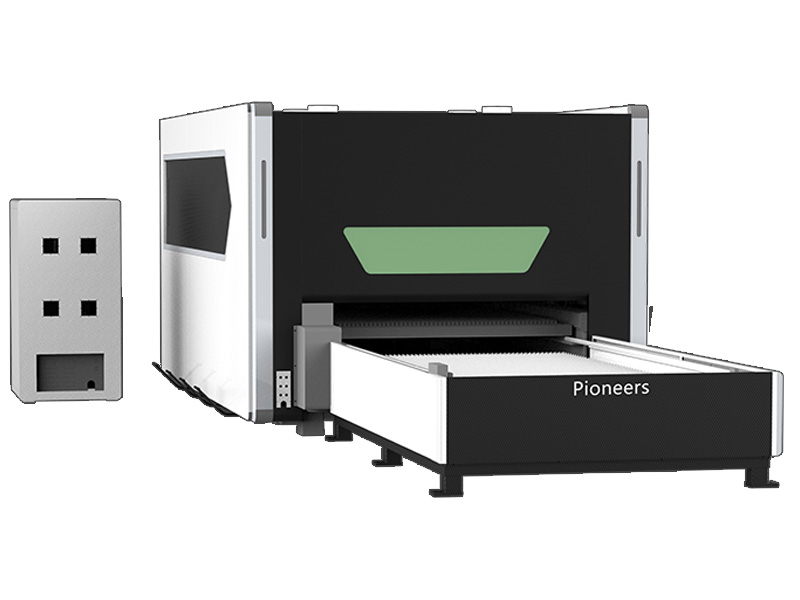 High Power Fiber Laser Cutting Machine with Enclosed Cover - 