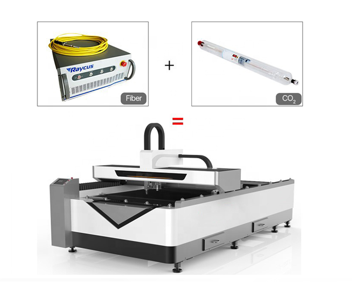 Fiber Laser and CO2 Laser Hybrid Cutting Machine - 